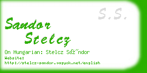 sandor stelcz business card